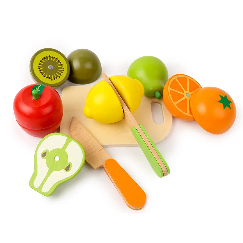 Wooden Fruit and Vegetable Chopping Set
