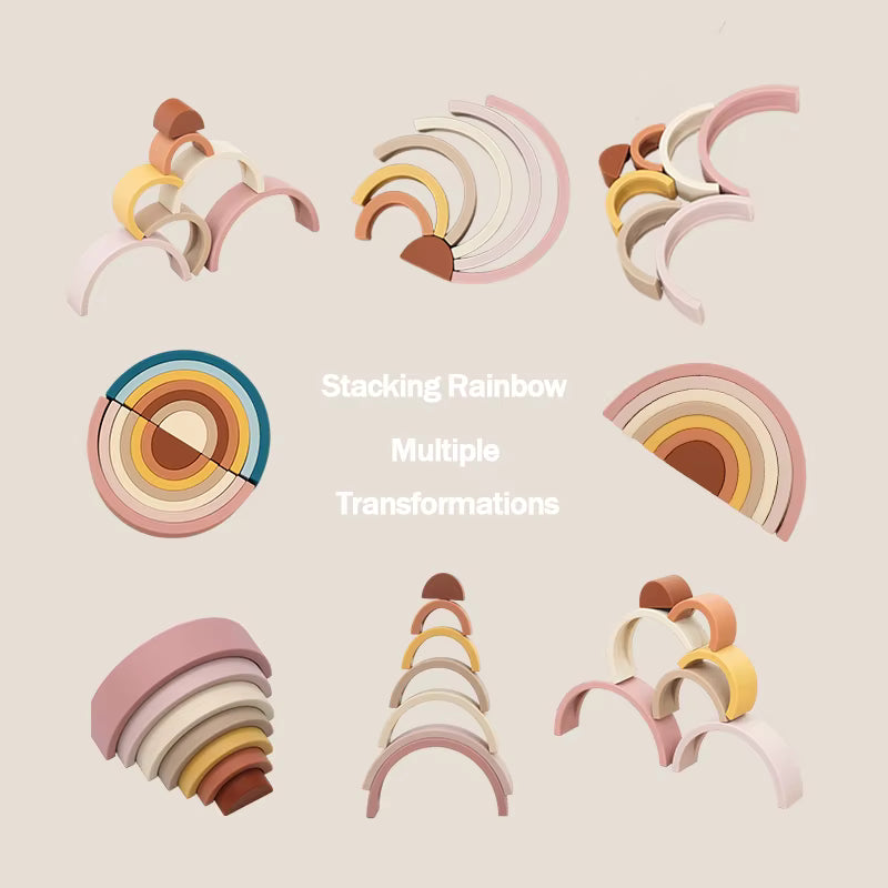 Silicone Rainbow Stack