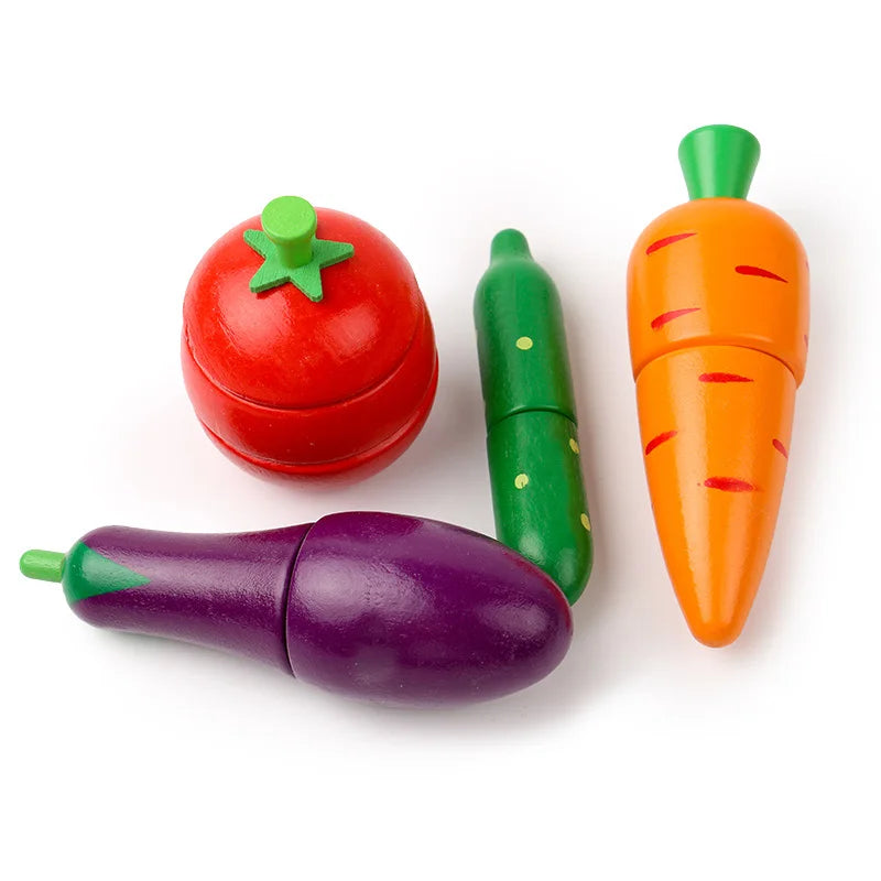 Wooden Fruit and Vegetable Chopping Set