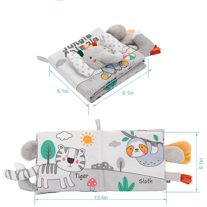 Soft Baby Sensory Cloth Book