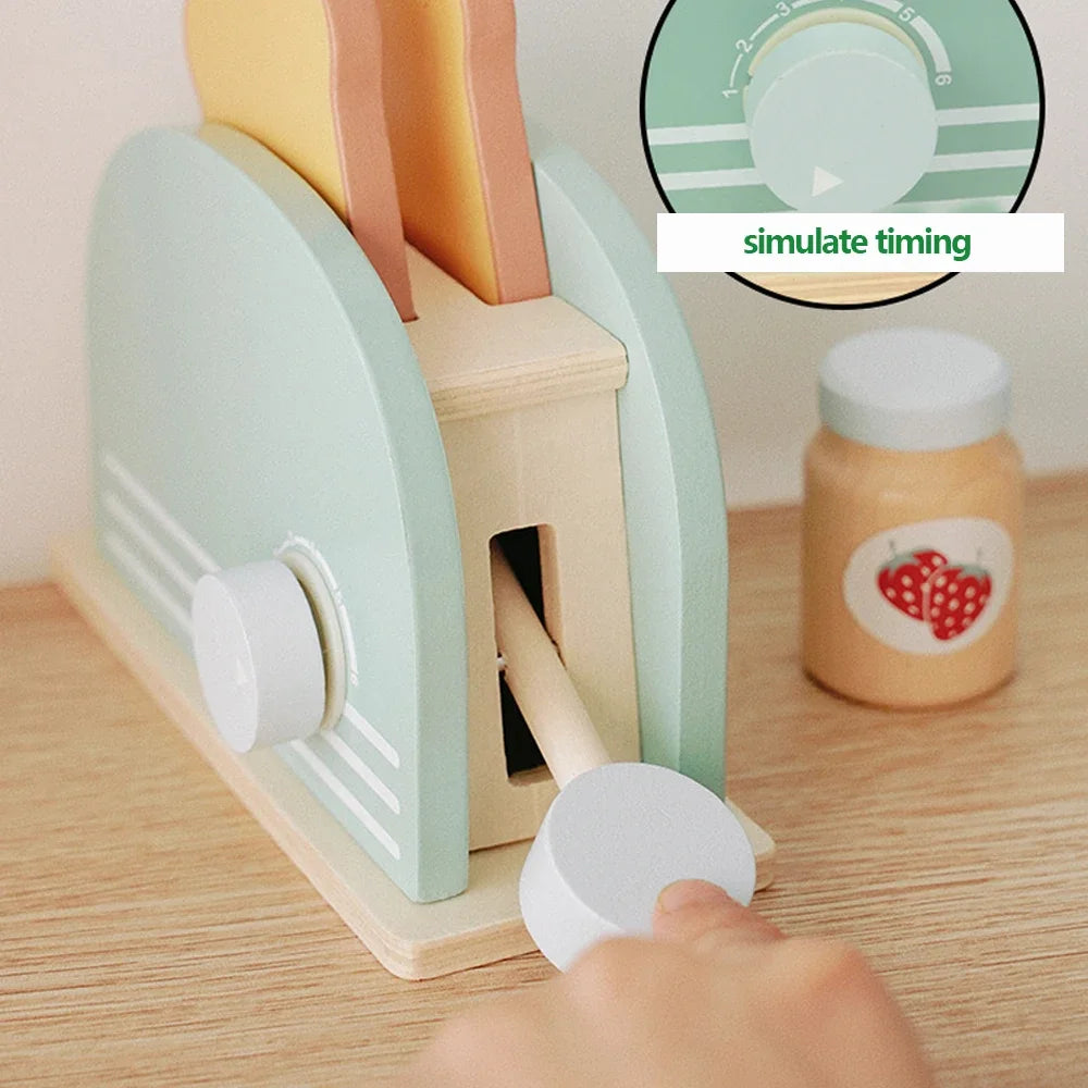 Wooden Toaster Breakfast Play Set