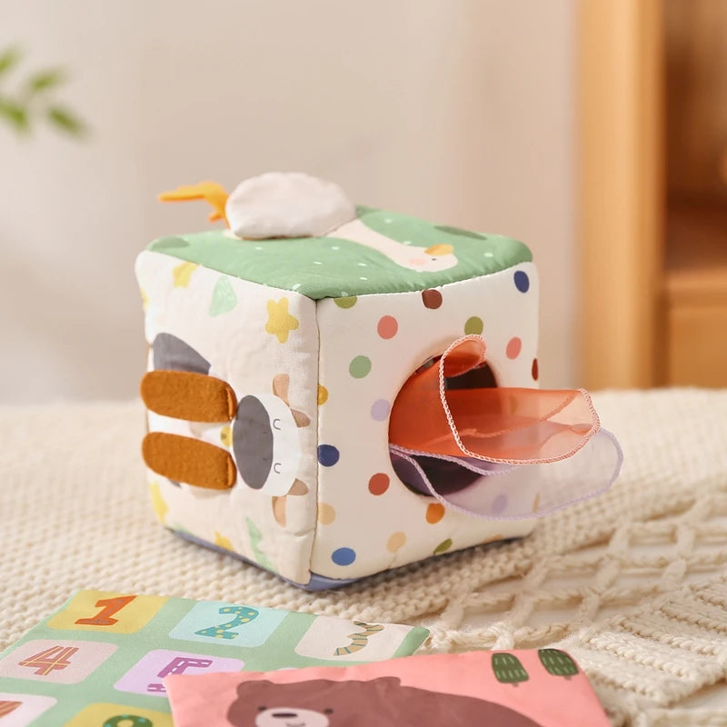 Montessori Cloth Tissue Box Toy