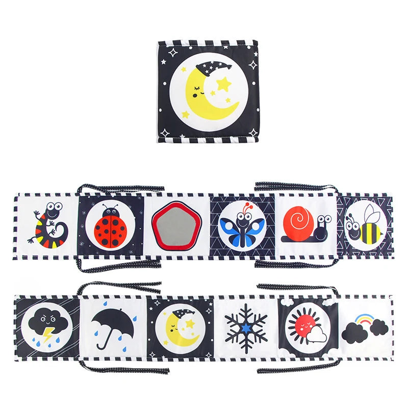 Black and White Sensory Cloth Book