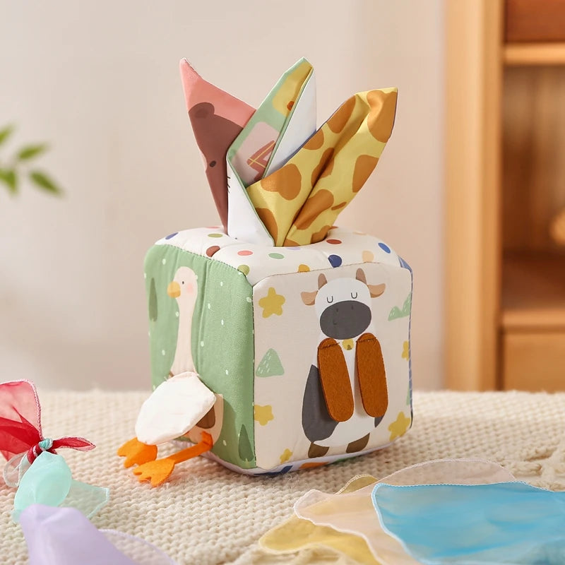 Montessori Cloth Tissue Box Toy