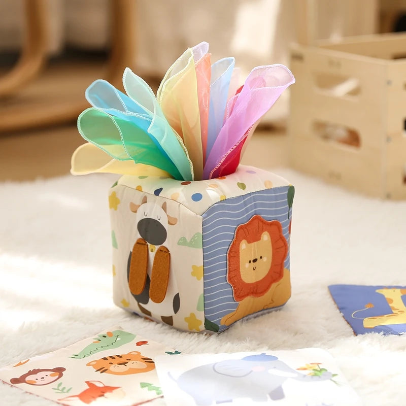Montessori Cloth Tissue Box Toy