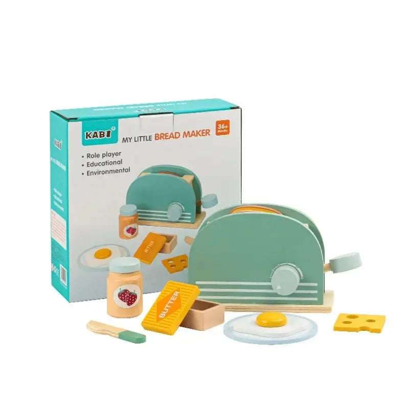 Wooden Toaster Breakfast Play Set