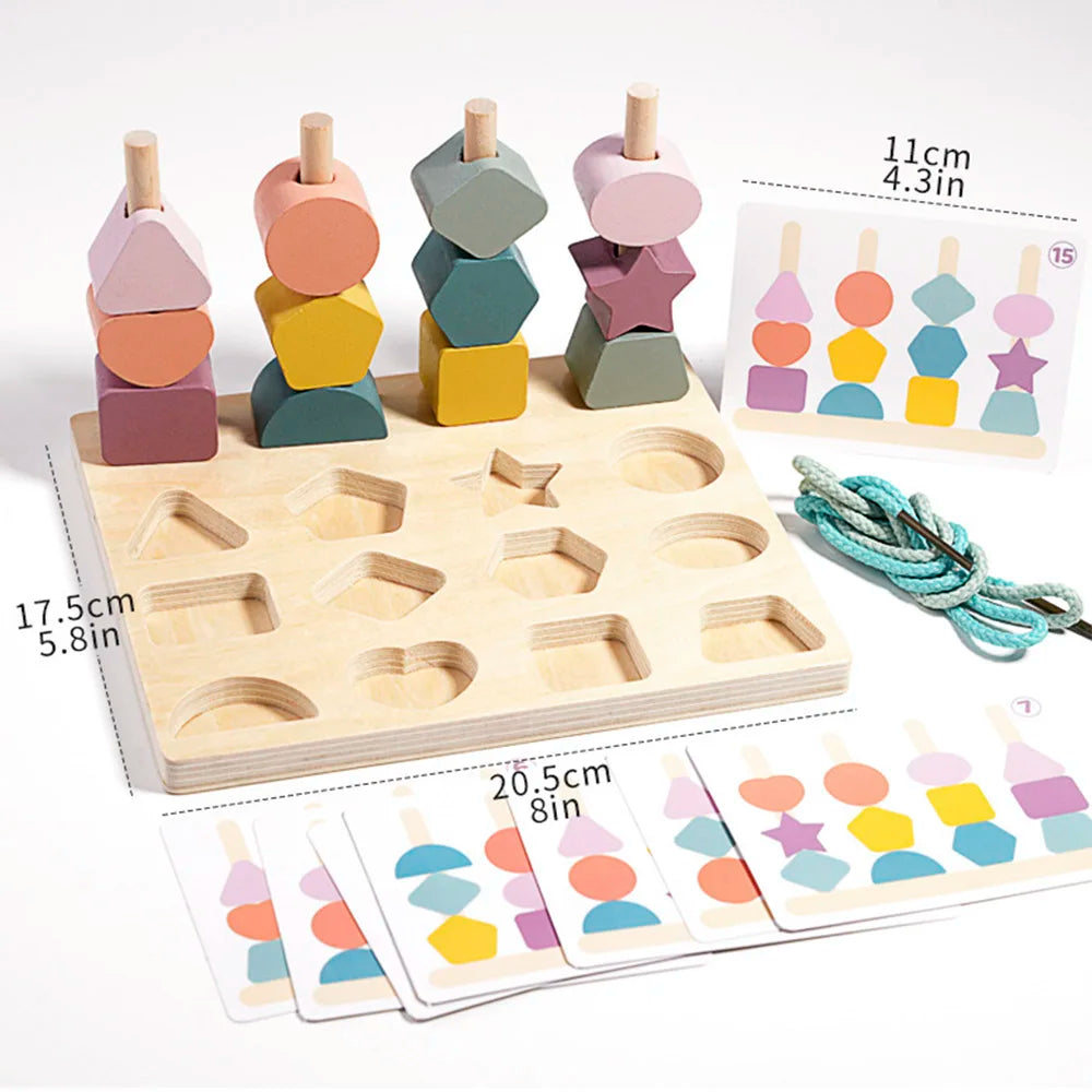 Wooden Shape-Matching Puzzle