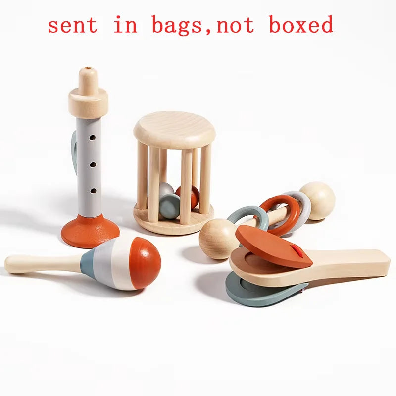 Wooden Musical Instrument Sensory Toy Set