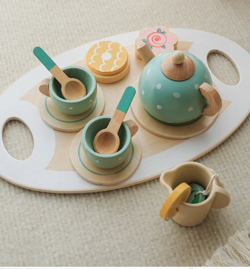 Wooden Afternoon Tea Set